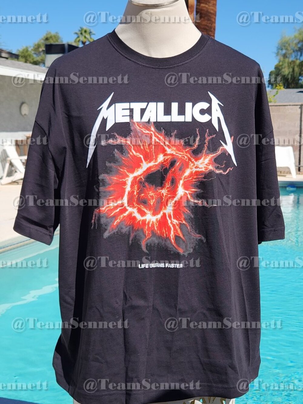 Metallica Adidas St. Anger Sphere Shirt / Life Burns Faster / Las Vegas 2026 /27